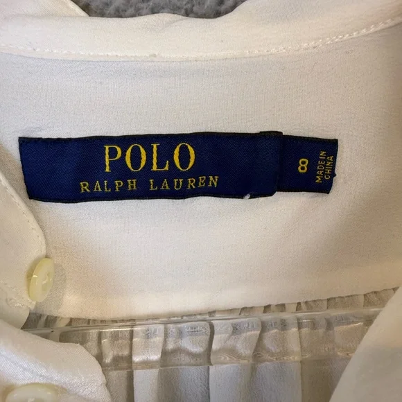 Polo by Ralph Lauren silk popover blouse - Picture 3 of 8